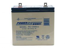 Power-Sonic AGM General Purpose PS-12550 55Ah 12V Rechargeable Sealed Lead Acid (SLA) Battery - U Terminal