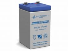 Power-Sonic PS-445 4.5AH 4V Rechargeable Sealed Lead Acid (SLA) Battery - F2 Terminal