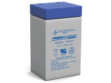 Power-Sonic PS-621 2AH 6V Rechargeable Sealed Lead Acid (SLA) Battery - F1 Terminal