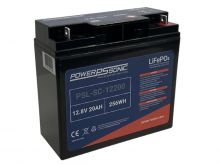 Power-Sonic PSL-SC-12200 20AH 12.8V Rechargeable Deep Cycle Lithium Iron Phosphate (LiFePO4) Battery - NB Terminals