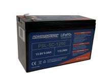 Power-Sonic PSL-SC-1290 9AH 12.8V Rechargeable Deep Cycle Lithium Iron Phosphate (LiFePO4) Battery - F2 Terminals