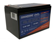 Power-Sonic PSL-SC-12120 12AH 12.8V Rechargeable Deep Cycle Lithium Iron Phosphate (LiFePO4) Battery - F2 Terminals