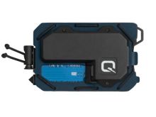 QuiqLite TAQ Rechargeable Wallet Flashlight - 150 Lumens - Uses Built-In 3.7V 380mAh Li-ion Battery Pack - Black and Blue