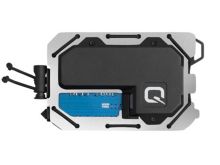 QuiqLite TAQ Rechargeable Wallet Flashlight - 150 Lumens - Uses Built-In 3.7V 380mAh Li-ion Battery Pack - Black and Silver