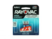 Rayovac AAA High Energy Batteries - 2 Pk Retail Card - (824-2K)