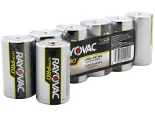 Rayovac Ultra Pro AL-D 1.5V Alkaline Button Top Batteries - 6 Pack Shrink Wrap (ALD-6J)
