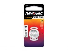 Rayovac Specialty CR2016 90mAh 3V Lithium Primary (LiMNO2) Coin Cell Battery for Keyless Entry - 1 Piece Retail Card (KECR2016-1G)