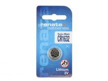Renata CR1632-CU 125mAh 3V Lithium Primary (LiMNO2) Coin Cell Battery - 1 Piece Small Retail Card