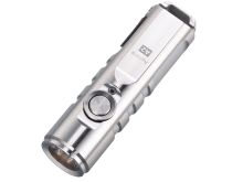 RovyVon A2 Gen 4 USB-C Rechargeable LED Keychain Flashlight -Luminus SST-20 or High CRI - 650 Lumens or 420 Lumens - Uses Built-in Li-ion Battery Pack - Silver