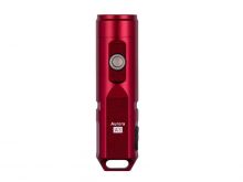 RovyVon A3x Mini Keychain Rechargeable LED Flashlight- 450 Lumens - NICHIA 219C R9050 - Includes Built-In Li-ion Battery Pack - Red
