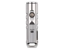 RovyVon Aurora A2 USB-C Rechargeable LED Keychain Flashlight - Luminus SST-20 or Nichia 219C LEDs - 3rd Gen - Uses Built-in 300mAh Li-Poly Battery Pack - Silver, Matte Black, or PVD Blue Colors
