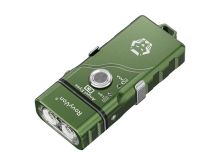 RovyVon E3 USB-C Rechargeable LED Flashlight - Luminus SST-20 - 700 Lumens - 2 x Cool White LED - Uses Built-in Li-Poly Battery Pack or 1 x AAA - Green