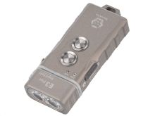 RovyVon E3 Plus USB-C Rechargeable LED Flashlight - Cool White - 700 Lumens - Uses 330mAh Li-ion Battery Pack - Desert Tan