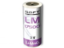 Saft LM-17500 A Size 3000mAh 3V Lithium Manganese Dioxide (Li-Mn0.2) Button Top Primary Battery - Bulk