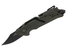 SOG Trident AT-XR Mk3 Folding Knife - 3.7 Inch Blade, Clip Point, Straight Edge - Peg Box - OD Green