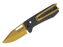 SOG Ultra XR Folding Knife - 2.8 Inch Blade, Clip Point, Straight Edge - Presentation Box - Carbon and Gold or Carbon and Graphite