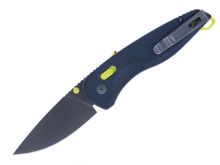 SOG Aegis AT-XR Mk3 Folding Knife - 3.13 Inch Blade, Drop Point, Straight Edge - Indigo and Acid - Peg Box