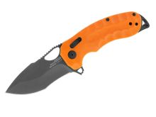 SOG Kiku XR LTE Folding Knife - 3.02 Inch Blade, Tanto, Straight Edge - Orange G10 or Blackout