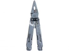 SOG PowerAccess Deluxe Multi-Tool - Stainless Steel - Stonewash Finish - Hex Bit Kit- 21 Total Tools - Peg Box (PA2001-CP)