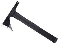 SOG Survival Hawk Axe - 3-inch Straight Edge - Hardcased Black Finish - Black Handle - Nylon Sheath - Clam Pack (SK1001-CP)