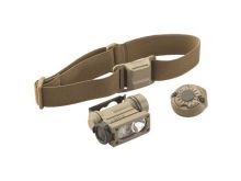 Streamlight Sidewinder Compact II 14512 Hands-Free Military Flashlight - White, Red, Blue and IR LEDs - 55 Lumens - Includes 1 x CR123A, Helmet Mount, Headstrap - Clam Package