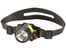 Streamlight Trident 61050 Multi-Purpose Headlamp with Optional Rubber Hard Hat Strap - 1 x C4 and 3 x 5mm White LEDs - 80 Lumens - Includes 3 x AAAs