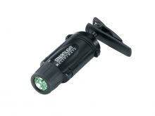 Streamlight ClipMate Clip-on Headlamp with Optional Elastic Strap - 3 x Green LEDs - 12 Lumens - Includes 3 x AAAs - Black (61102)