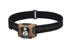 Streamlight 61425 Enduro Pro Ultra Compact Headlamp - 2 x C4 LEDs and 2 x Green LEDs - 200 Lumens - Includes 3 x AAA Alkaline Batteries - Elastic Headstrap in Clam Shell Packaging -Coyote