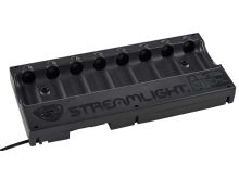 Streamlight 8-Bay 18650 Battery Bank Charger - 12V DC Cord with Bare Leads (20220) or 120V/100V AC Cord (20221)