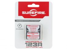 SureFire SFLFP123 RCR123A / 16340 450mAh 3.2V Protected Lithium Ion (LiFePO4) Button Top Battery - 2 Pack