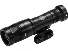 SureFire M340V Mini IR Scout Light Pro Compact LED Weapon Light - 250 Lumens - 100mW - Includes 1 x CR123A, MLOK Mount and Z68 Tailcap - Black