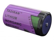 Tadiran TL5930 iXtra Series 3.6V 19Ah Lithium (Li-SOCI2) D Cell - Angle Shot