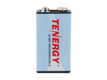 Tenergy 10001 9V 250mAh 8.4V Nickel Metal Hydride (NiMH) Battery with Snap Connector - Bulk