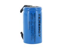 Tenergy 10203-C-cell 5000mAh 1.2V Nickel Metal Hydride (NiMH) Battery with Solder Tabs for Building Packs