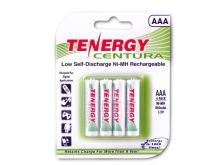 Tenergy Centura LSD 10406 AAA 800mAh 1.2V Nickel Metal Hydride (NiMH) Button Top Batteries - 4 Pack Shrink