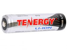Tenergy 30016 18650 2600mAh 3.7V Protected Lithium Ion (Li-ion) Button Top Battery - Bulk