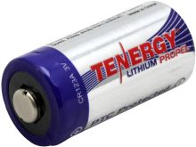 Tenergy Propel CR123A 1400mAh 3V Lithium Photo Battery - Angle Shot