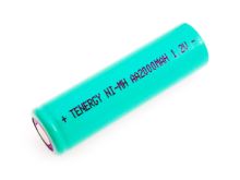 Tenergy 10306-1 AA 2000mAh 1.2V Nickel Metal Hydride (NiMH) Flat Top Battery with or without Tabs - Bulk