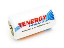 Tenergy Premium 10105 D-cell 10000mAh 1.2V Nickel Metal Hydride (NiMH) Button Top Battery - Bulk