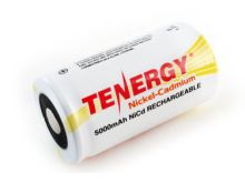 Tenergy 20501-1 D-cell 5000mAh 1.2V Nickel Cadmium (NiCd) Battery with or without Tabs - Bulk