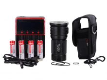 ThruNite TN36 Limited LED Flashlight Bundle - CREE XHP 70B - 11000 Lumens - Includes 4 x 18650 and 1 x MCC-4S Battery Charger