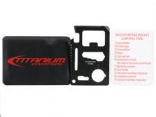 Titanium Innovations 11 in 1 Survival Tool Card - Black