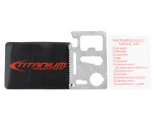 Titanium Innovations 11 in 1 Survival Tool Card - Stainless Steel