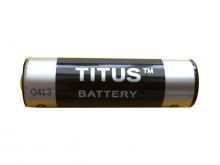 Titus ER14335-AX 2/3 AA 1650mAh 3.6V Lithium Thionyl Chloride (LiSOCI2) Button Top Battery with Axial Leads - Bulk