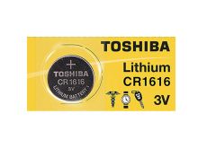 Toshiba CR1616 50mAh 3V Lithium (LiMnO2) Coin Cell Battery - 1 Piece Tear Strip, Sold Individually