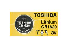 Toshiba CR1620 75mAh 3V Lithium (LiMnO2) Coin Cell Battery - 1 Piece Tear Strip, Sold Individually