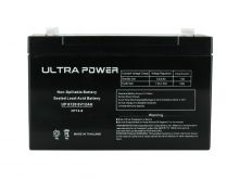 UltraPower UP6120F1 12Ah 6V Rechargeable Sealed Lead Acid (SLA) Battery - F1 Terminal