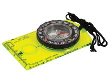 Ultimate Survival Technologies Hi Vis Deluxe Map Compass with Extended Base Plate, Measuring Scale and Breakaway Lanyard (20-12131)