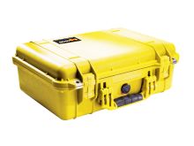 Pelican 1500 Watertight Case With Foam - Yellow