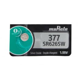Murata SR626SW 377 28mAh 1.55V Silver Oxide Watch Battery - 1 Piece Tear  Strip, Sold Individually